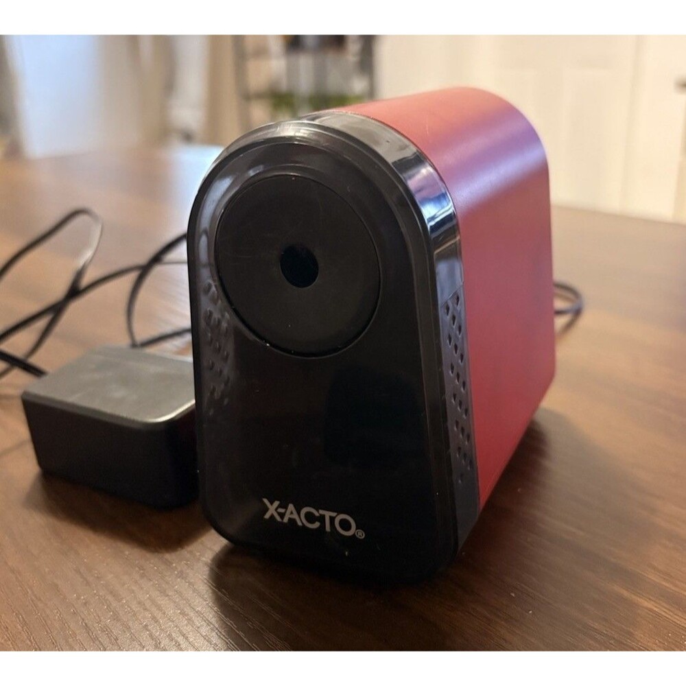 X-ACTO Electric Pencil Sharpener Red/Black Model 195XX Elmers products Inc